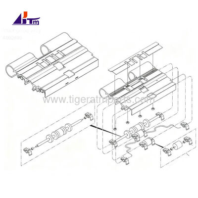 A002880 Guida interna Assy per il distributore NMD50 Glory Triton NMD ATM Parts