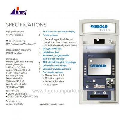 Diebold Opteva 562 ATM Parti di macchine Moduli completi Componenti di ricambio