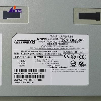 Alimentazione elettrica di commutazione di Diebold 5500 dei pezzi meccanici di BANCOMAT 400W 49247846000A