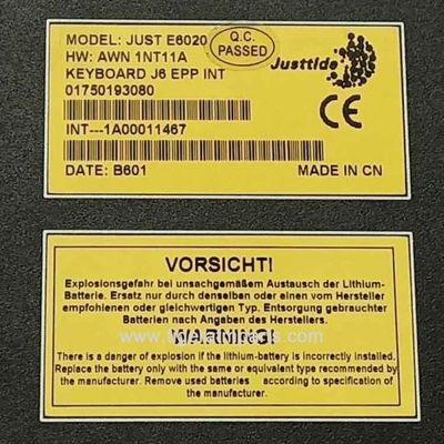 1750193080 01750193080 Wincor Nixdorf EPP J6 Tastiera Parti ATM