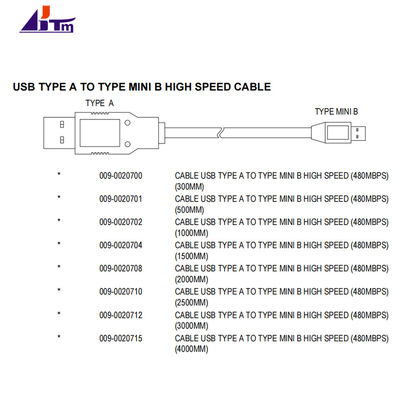 009-0020701 NCR 6683 6684 6687 2062 2064 Cavo Assy USB Tipo A a Tipo Mini B